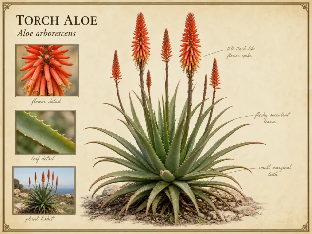 Torch Aloe (Aloe arborescens)