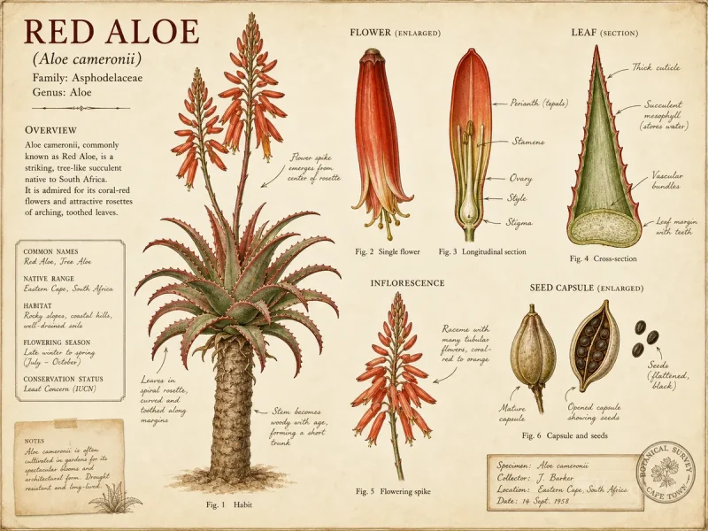 Red Aloe (Aloe cameronii)