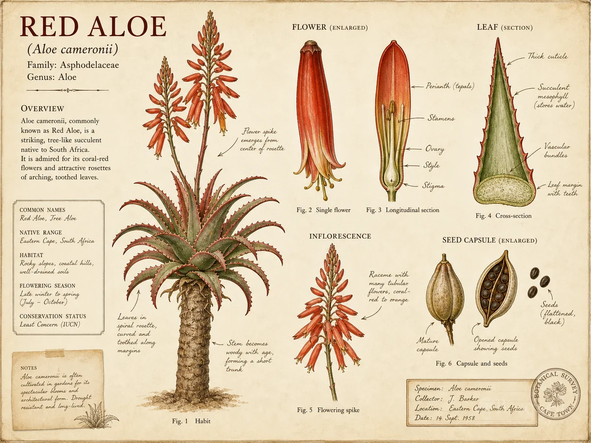 Red Aloe (Aloe cameronii)