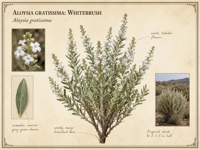 Aloysia gratissima: Whitebrush
