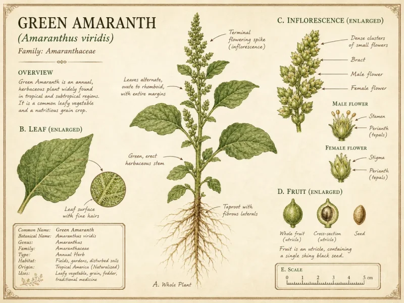 Green Amaranth (Amaranthus viridis)