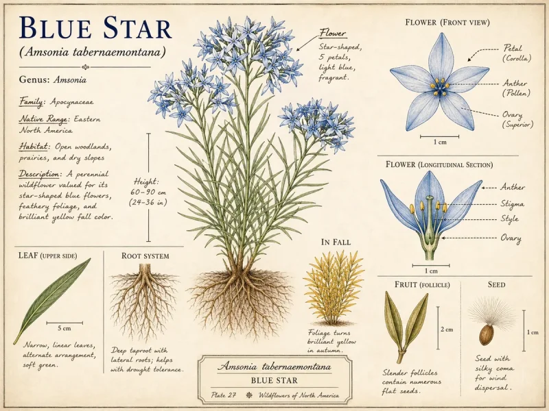 Blue Star (Amsonia tabernaemontana)