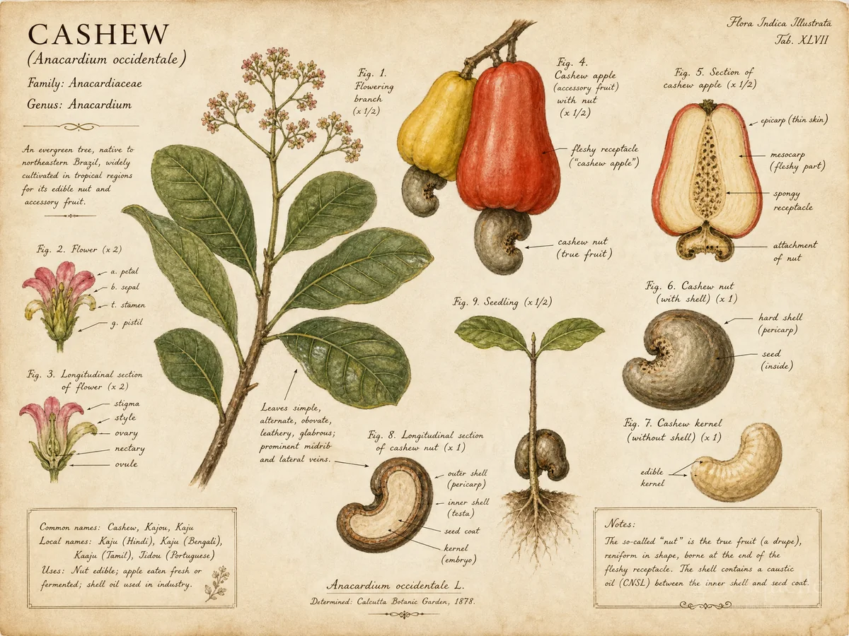 Cashew (Anacardium occidentale)