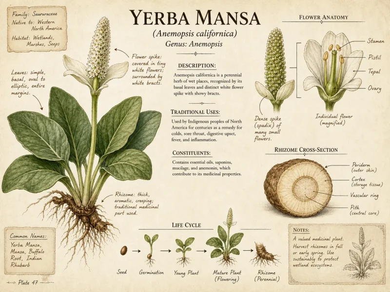 Yerba Mansa (Anemopsis californica)