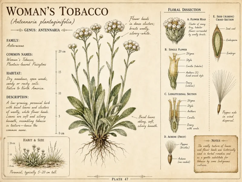 Woman’s Tobacco (Antennaria plantaginifolia)