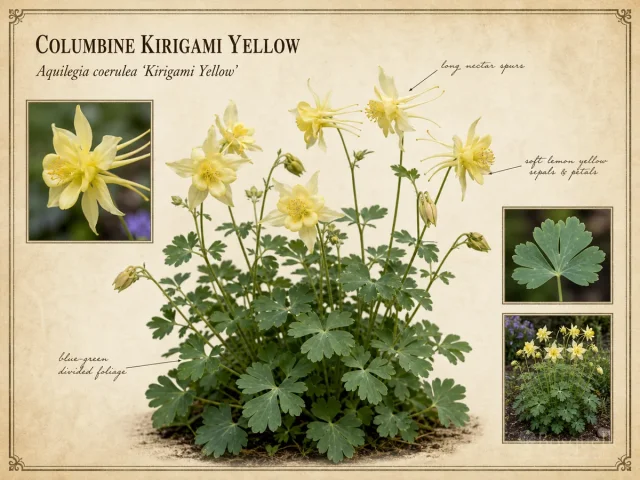 Columbine Kirigami Yellow