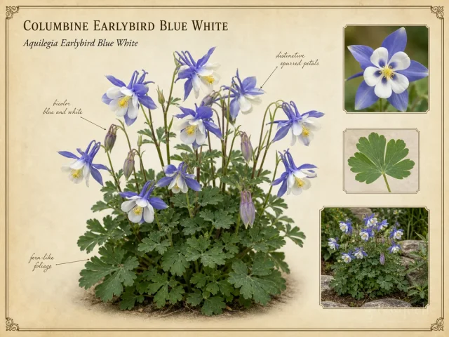 Columbine Earlybird Blue White