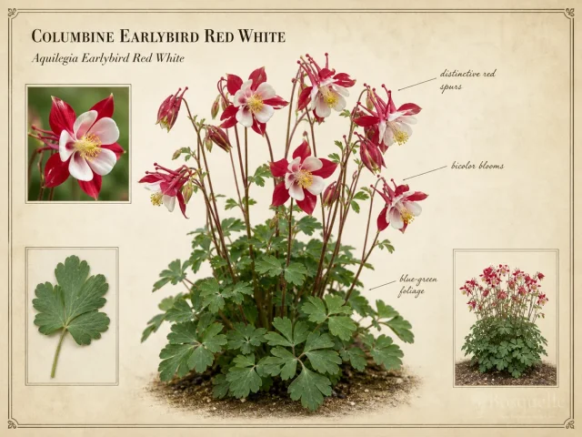 Columbine Earlybird Red White