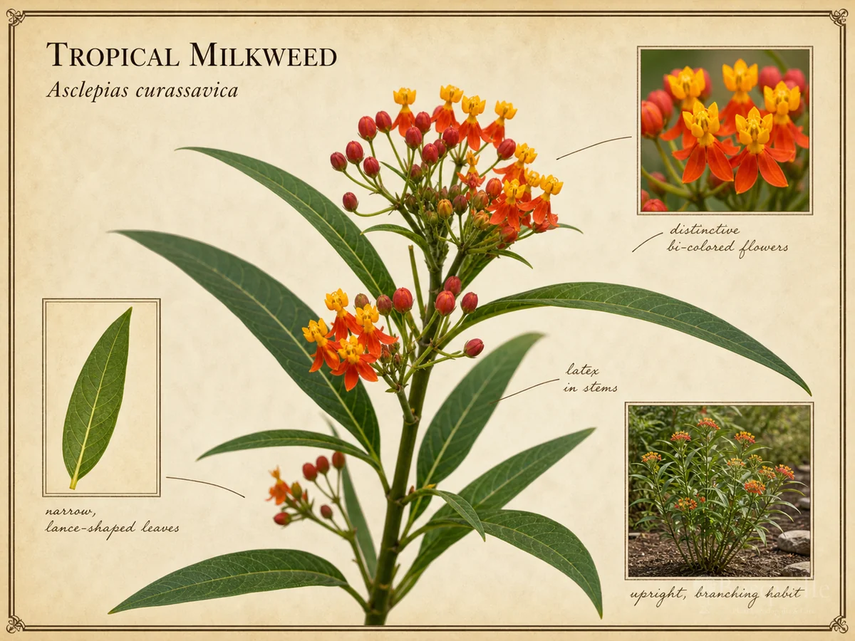 Tropical Milkweed (Asclepias curassavica)