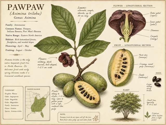 Pawpaw (Asimina triloba)