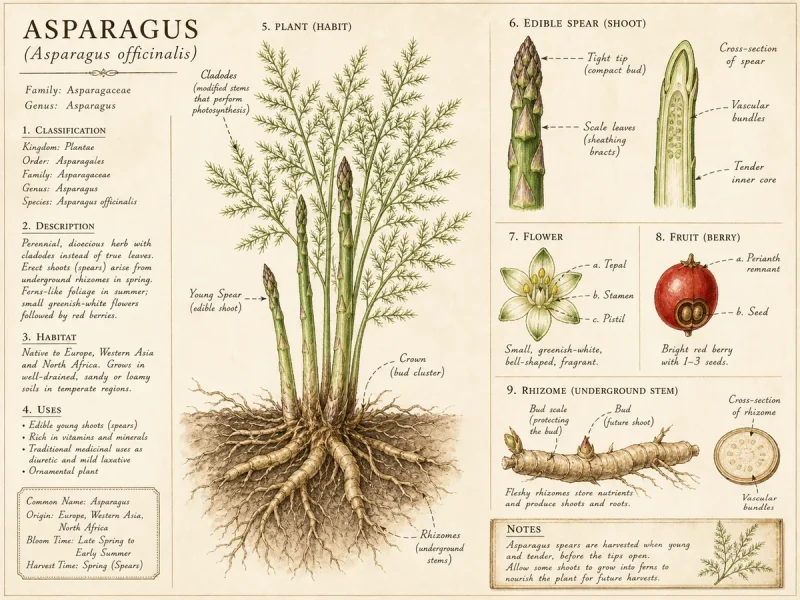 Asparagus (Asparagus officinalis)