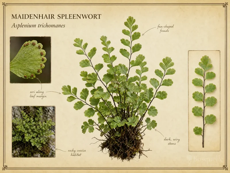 Maidenhair Spleenwort (Asplenium trichomanes)