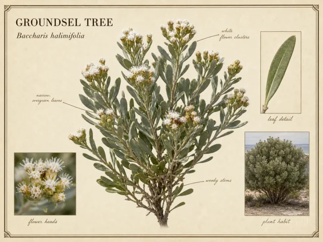 Groundsel Tree (Baccharis halimifolia)