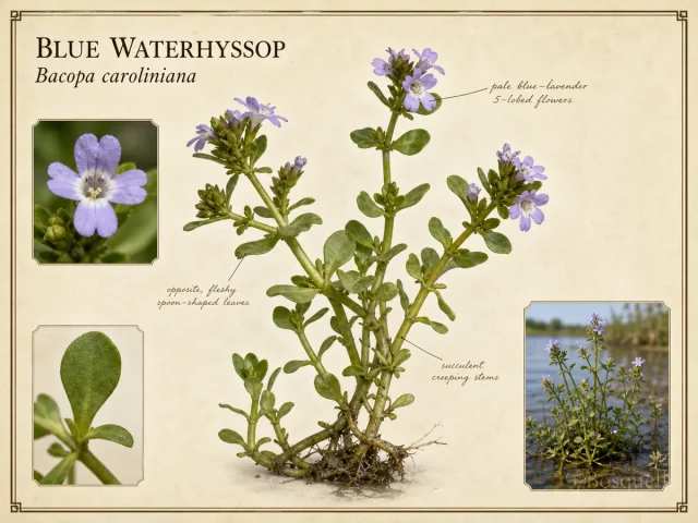 Blue Waterhyssop (Bacopa caroliniana)