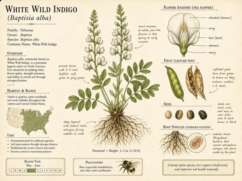White Wild Indigo — How to plant