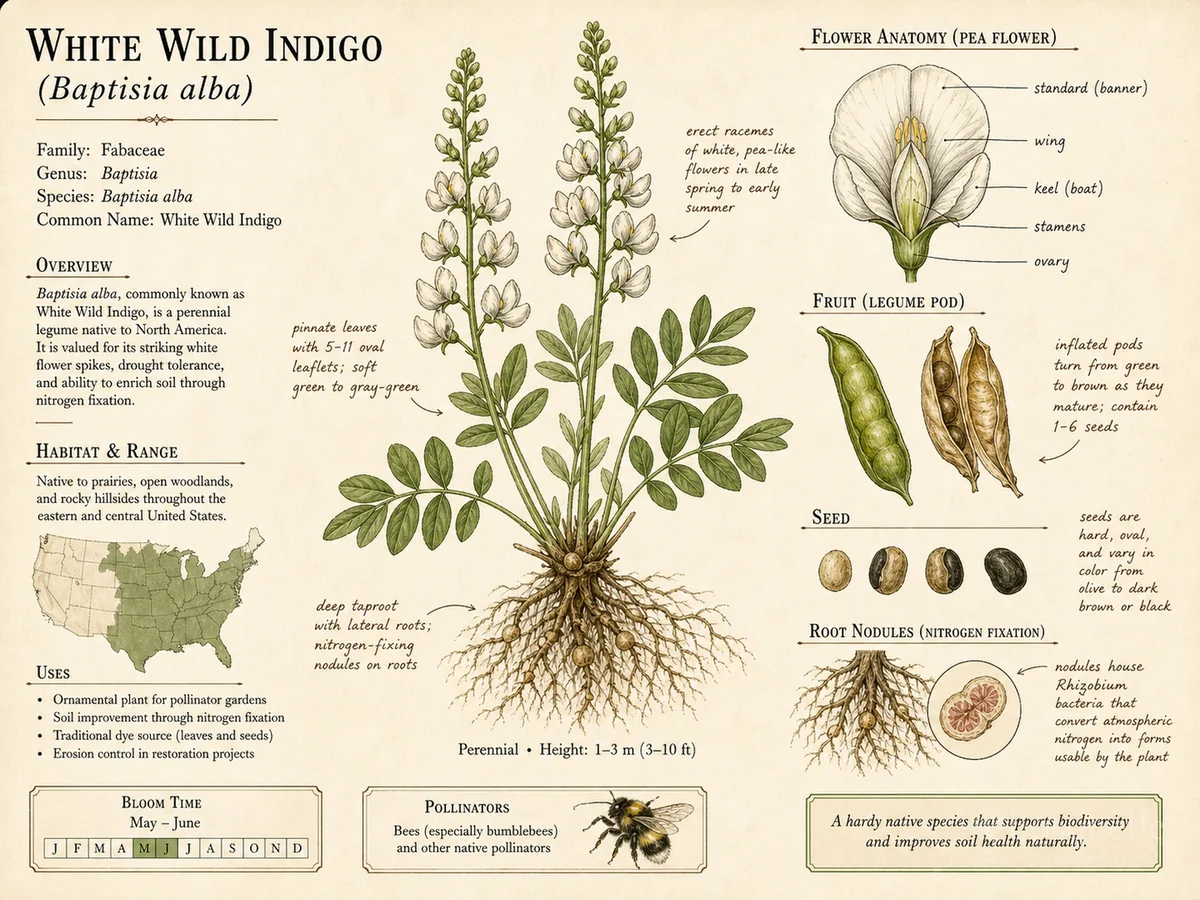 White Wild Indigo — How to plant
