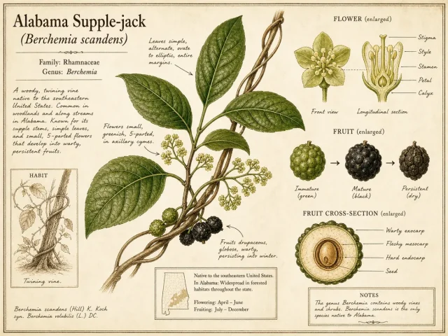 Alabama Supple-jack (Berchemia scandens)