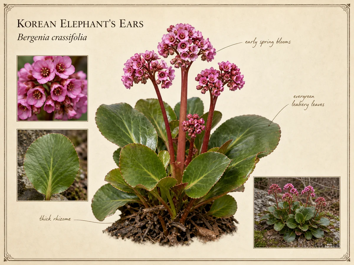 Korean Elephant’s Ears (Bergenia crassifolia)