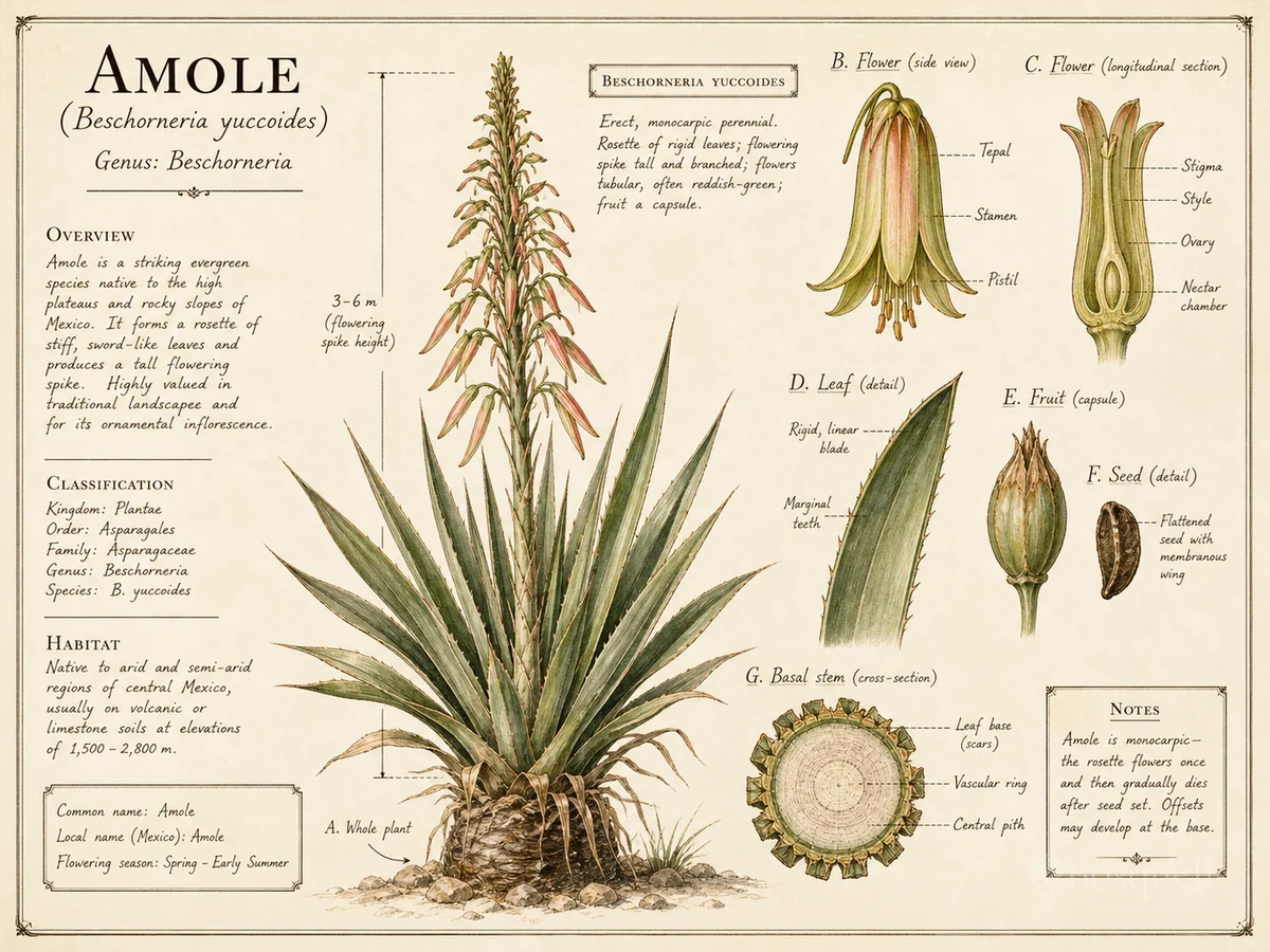 Amole (Beschorneria yuccoides)