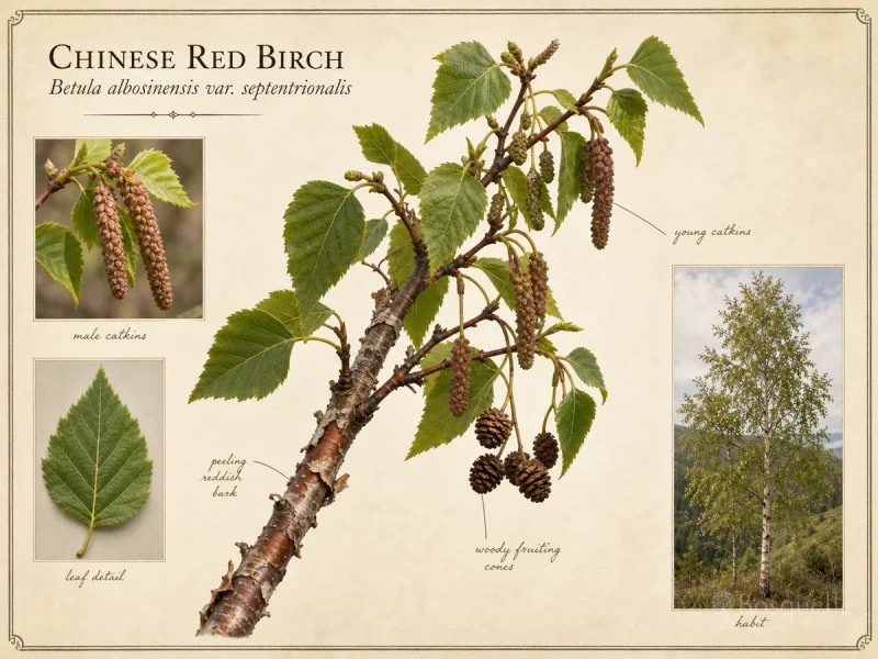 Chinese Red Birch (Betula albosinensis var. septentrionalis)