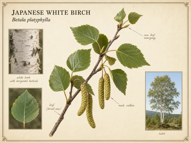 Japanese White Birch (Betula platyphylla)