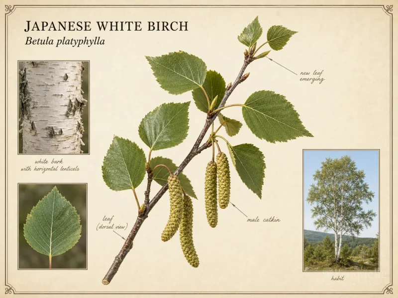 Japanese White Birch (Betula platyphylla)