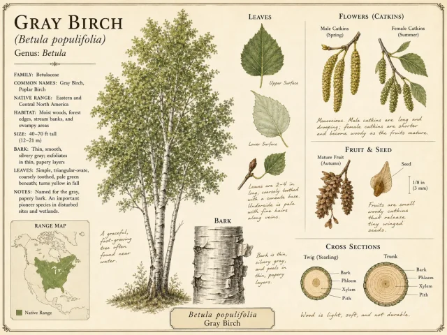 Gray Birch (Betula populifolia)
