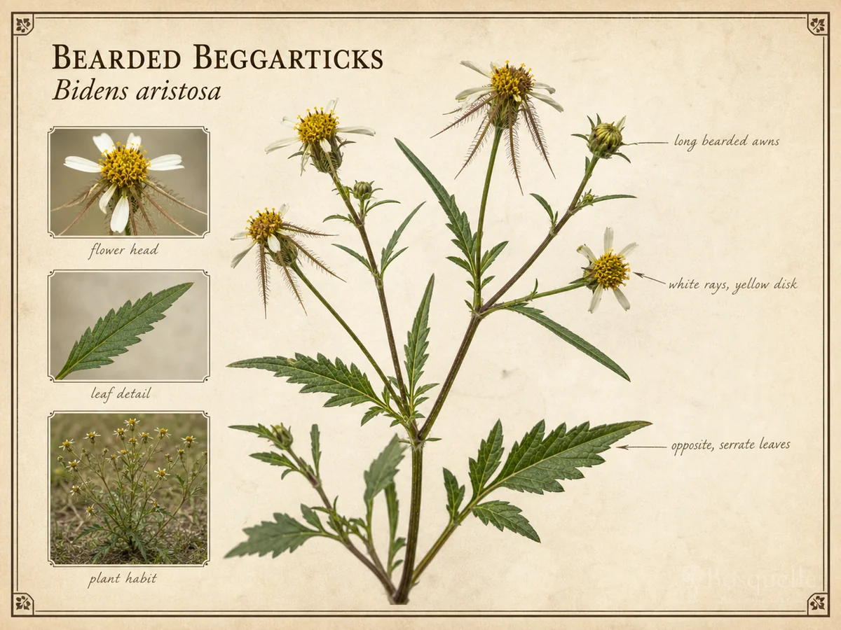 Bearded Beggarticks (Bidens aristosa)