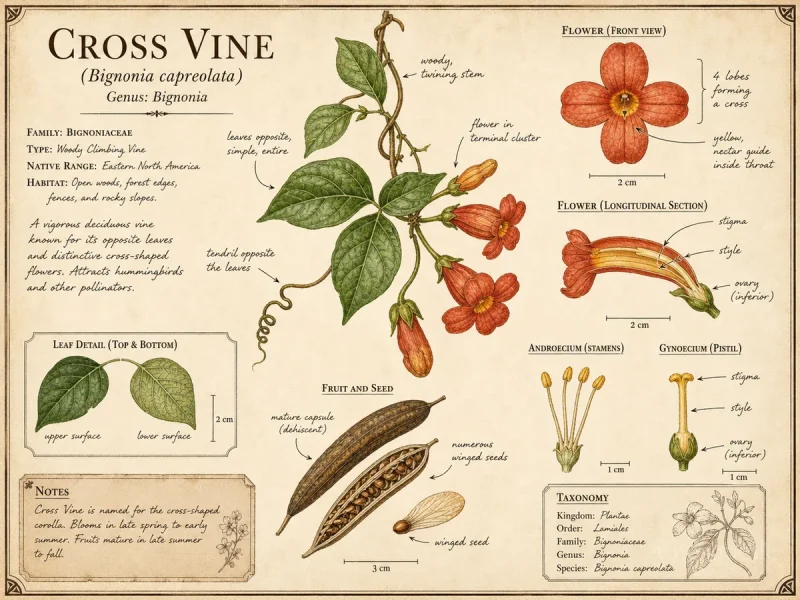 Cross Vine (Bignonia capreolata)