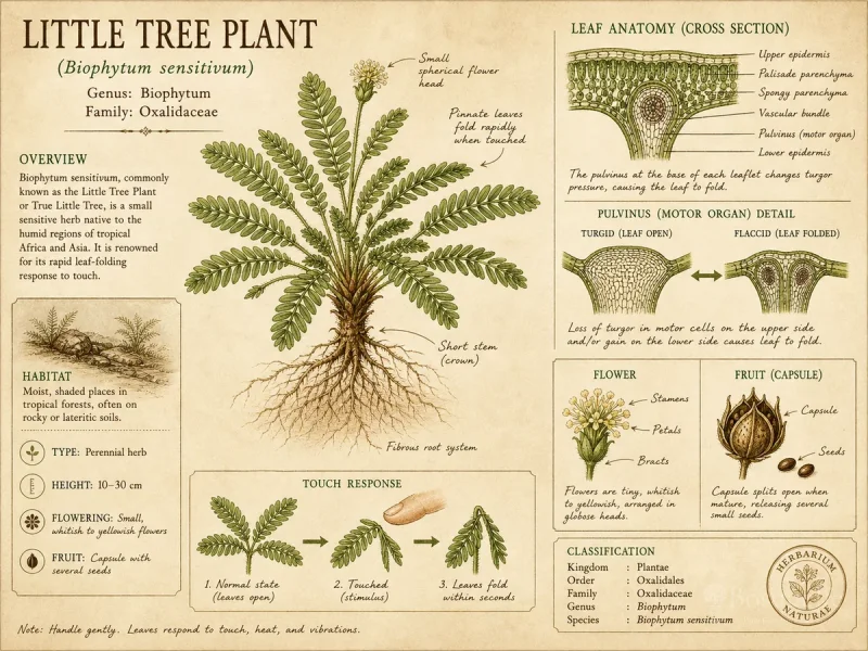 Little Tree Plant (Biophytum sensitivum)