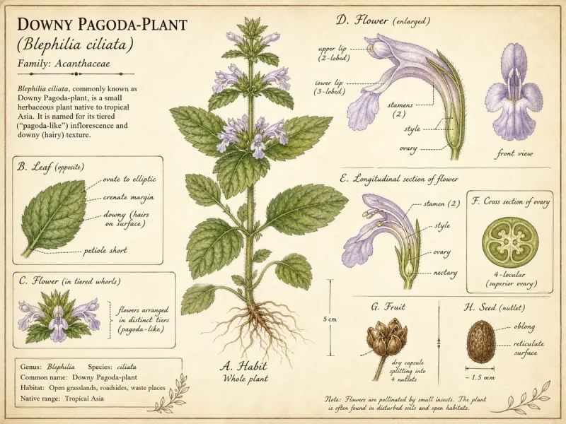 Downy Pagoda-plant