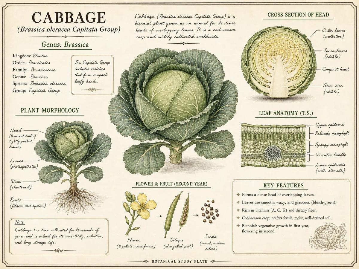Cabbage (Brassica oleracea Capitata Group)