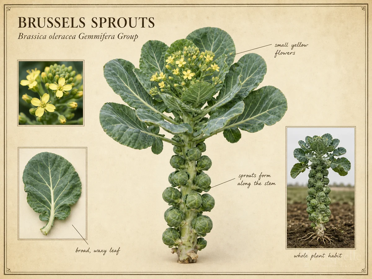 Brussels Sprouts (Brassica oleracea Gemmifera Group)