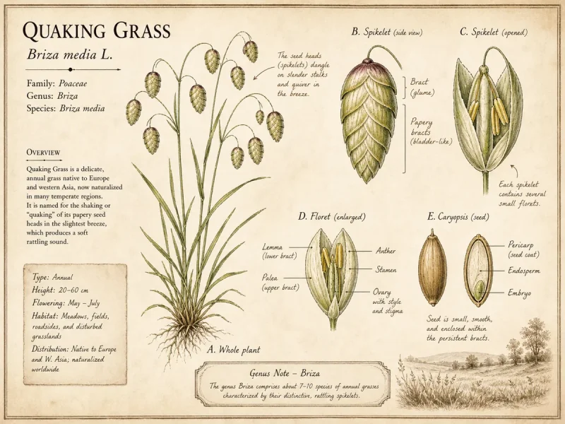 Quaking Grass (Briza media)