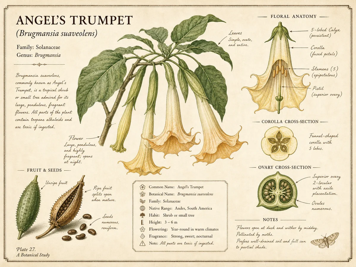 Angel’s Trumpet (Brugmansia suaveolens)
