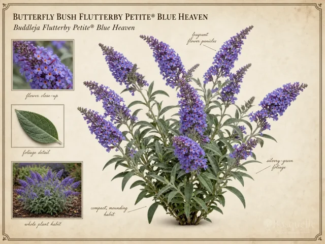 Butterfly Bush Flutterby Petite® Blue Heaven (Buddleja Flutterby Petite® Blue Heaven)