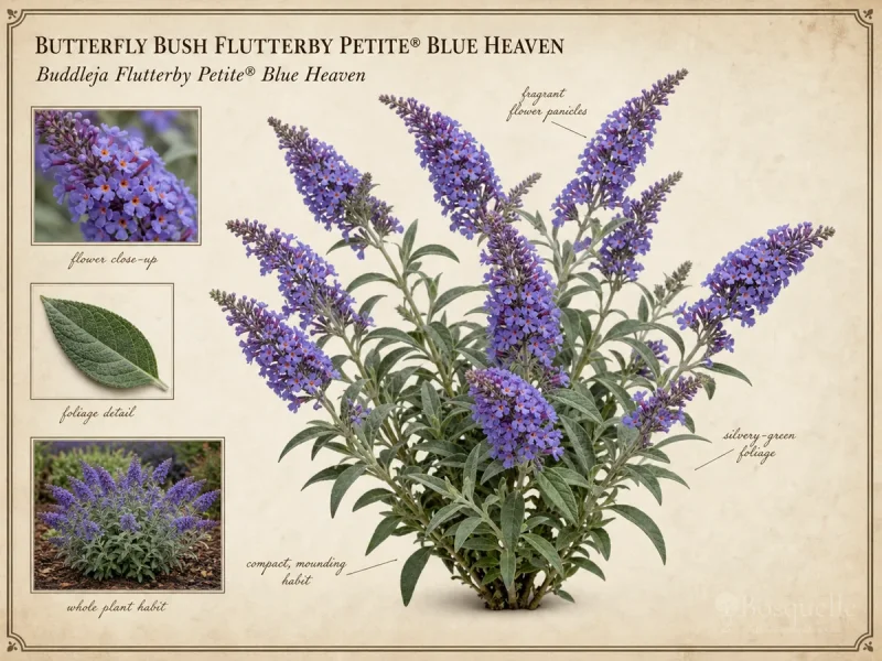 Butterfly Bush Flutterby Petite® Blue Heaven — Deadhead spent panicles in summer
