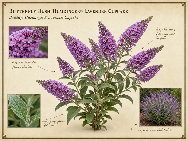 Butterfly Bush ‘Humdinger® Lavender Cupcake (Buddleja Humdinger® Lavender Cupcake)