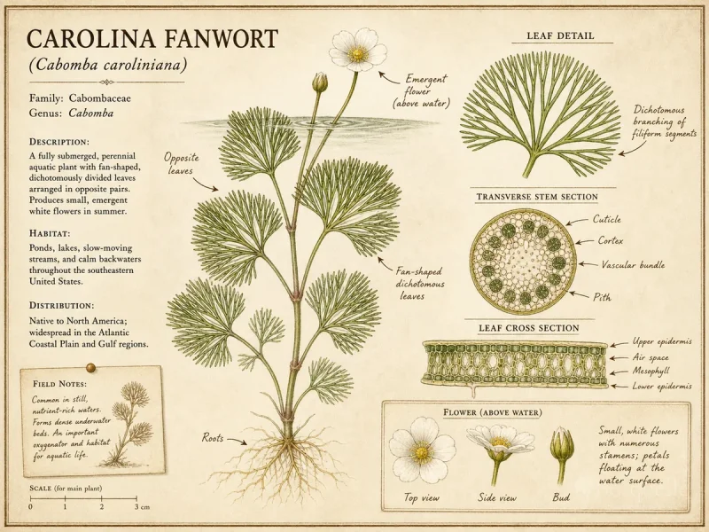 Carolina Fanwort (Cabomba caroliniana)