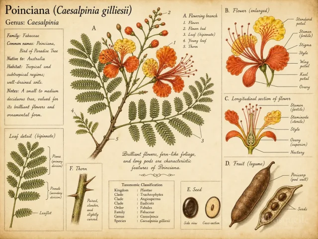 Poinciana (Caesalpinia gilliesii)