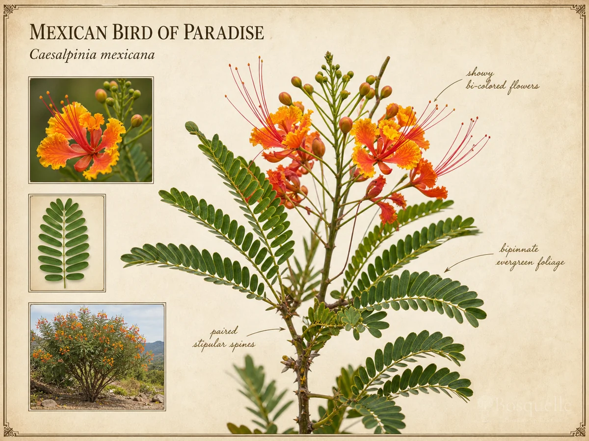 Mexican Bird of Paradise (Caesalpinia mexicana)