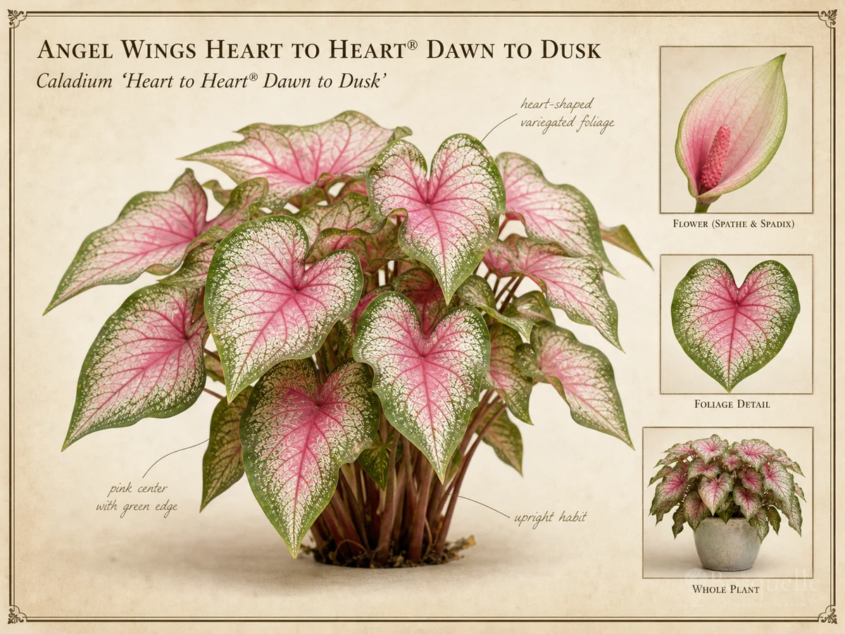 Angel Wings Heart to Heart® Dawn to Dusk (Caladium Heart to Heart® Dawn to Dusk)