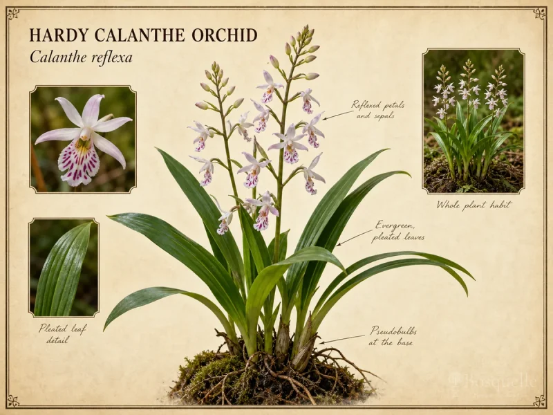 Hardy Calanthe Orchid (Calanthe reflexa)