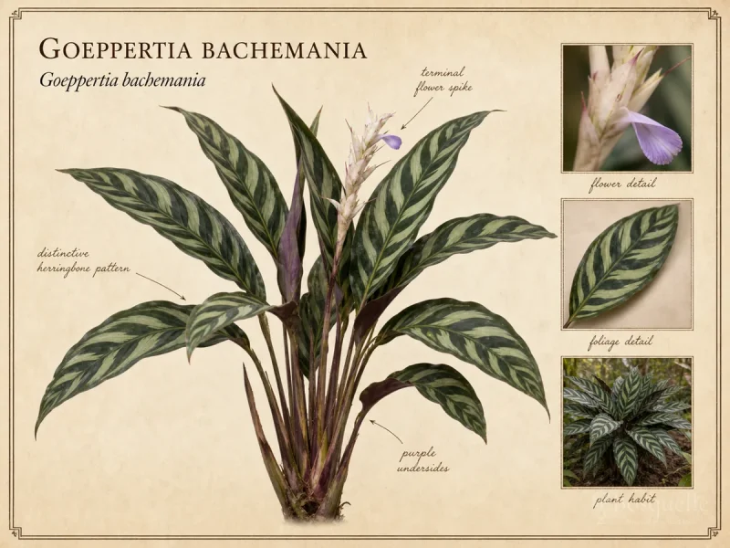 Goeppertia bachemania (Calathea bachemiana)