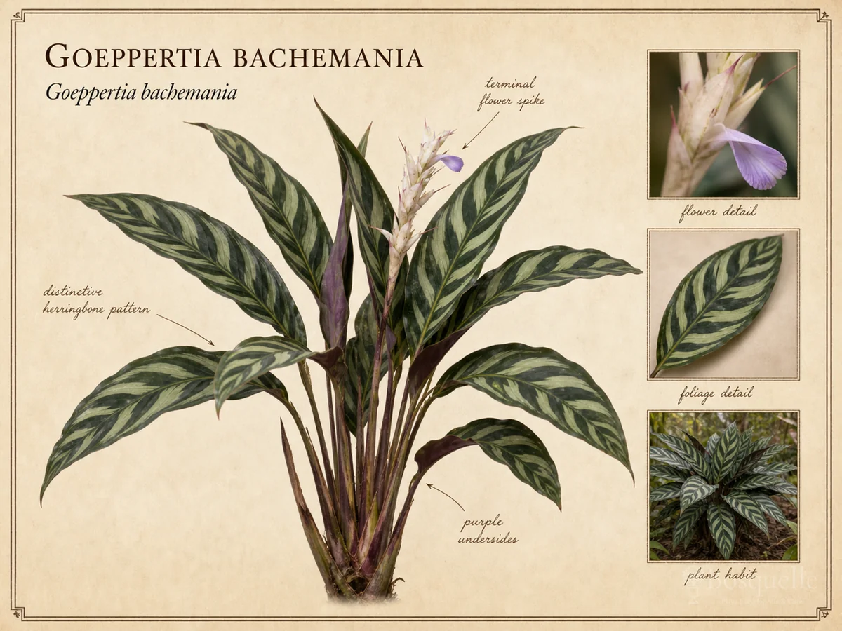 Goeppertia bachemania (Calathea bachemiana)