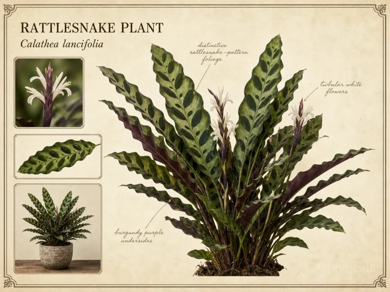 Rattlesnake Plant (Calathea lancifolia)