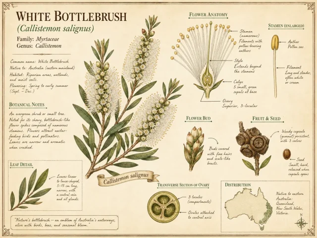 White Bottlebrush