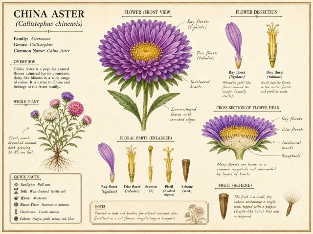 China Aster (Callistephus chinensis)