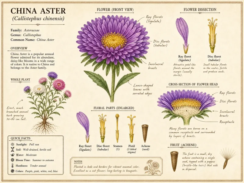China Aster (Callistephus chinensis)
