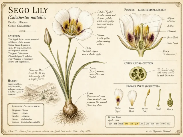 Sego Lily (Calochortus nuttallii)
